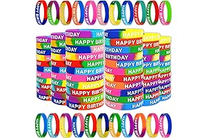 176 PCS Happy Birthday Wristbands for Kids