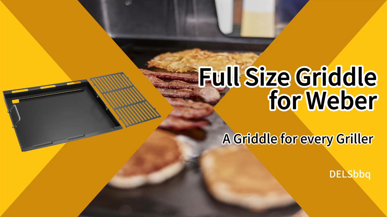 Flat Top Grill Full Size Griddle For Weber Genesis II 400 Series
