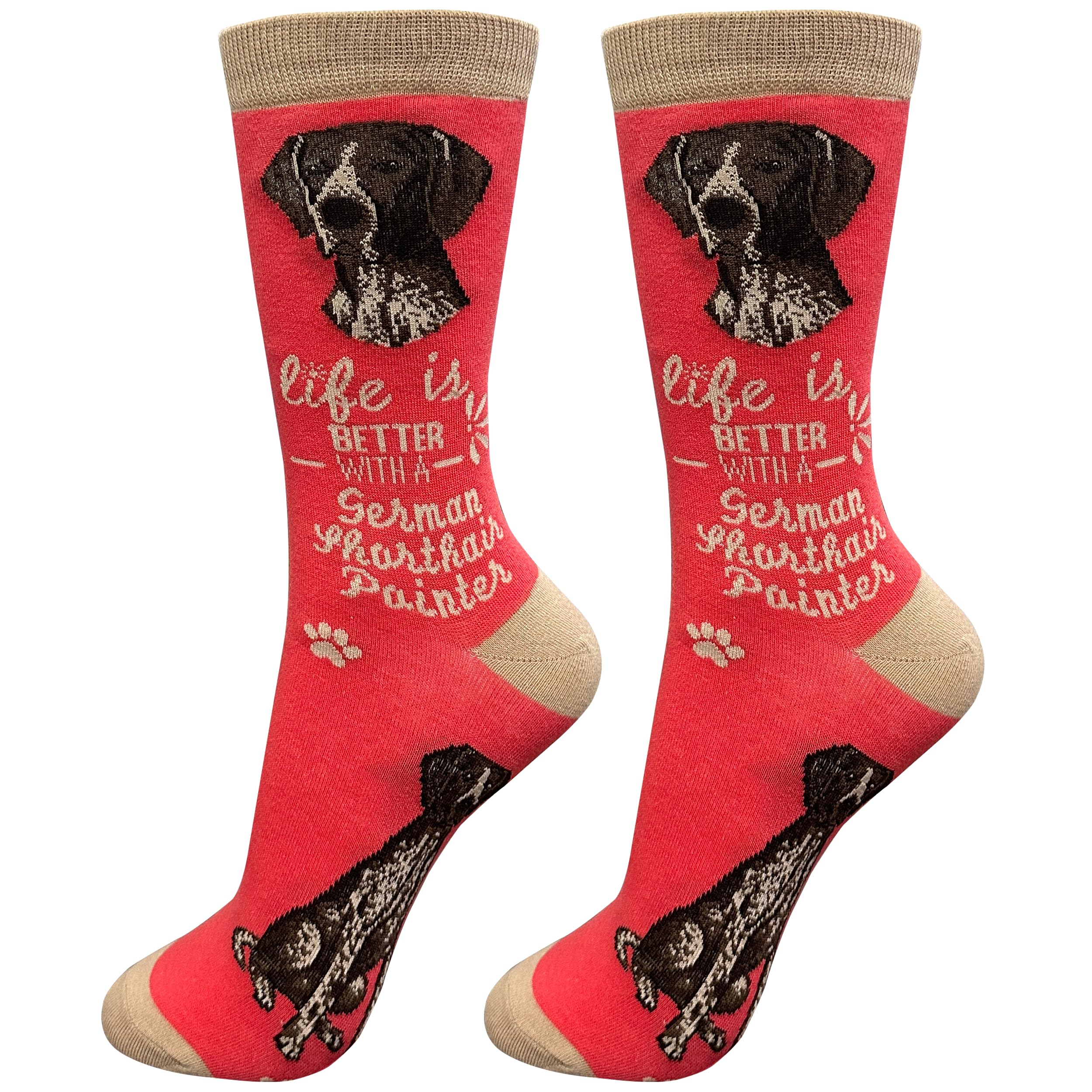 E&S Pets Pet Lover Socks - Dog & Cat Socks - Unisex Novelty Gifts, German Shorthaired Pointer, One Size