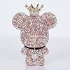 Pink Car Accessories, Bling Crystal Bear Car Air Freshener With Vent Clip,Rhinestone Aesthetic Car Decor Interior Decoration