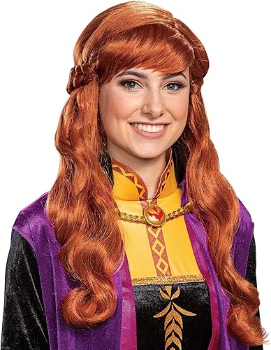 Disguise Peluca de disfraz de Nintendo Super Mario Bros.Princess Peach para mujer, Naranja