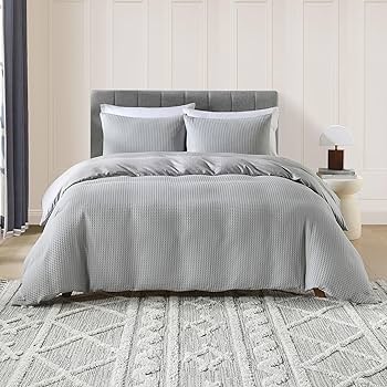 Amazon.com: Rosecret Cotton Waffle Duvet Cover Queen Size