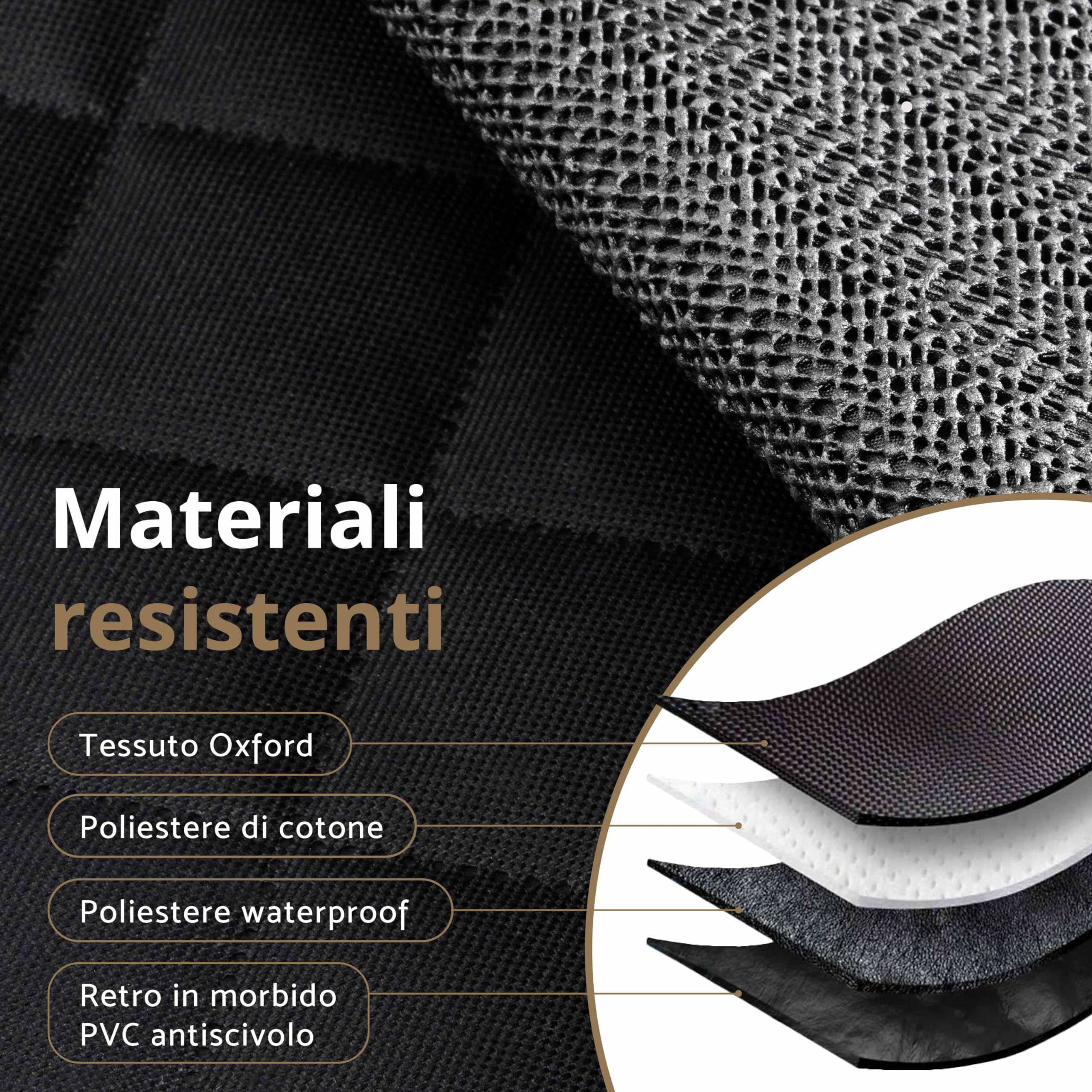 AMZPET Coprisedile Auto per Cani (Compatto: 122 cm) - Impermeabile - Antiscivolo e antigraffio - Durevole - 56 x 45 x 122 cm