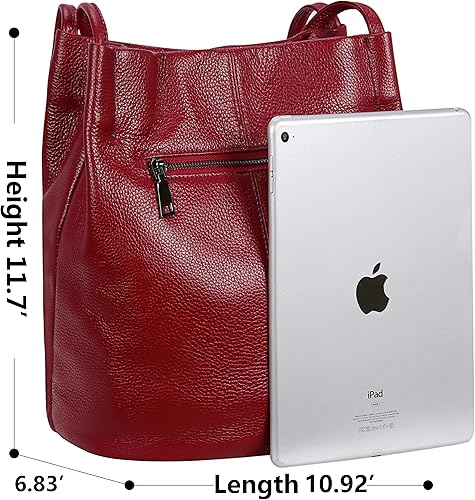 Miniatura 4 de Iswee - Bolso de piel para mujer y dama bolsa de hombro y de mano a la moda