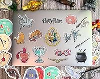 Vista 5 de ConQuest Journals - Calcomanías transparentes de acuarela de Harry Potter, impermeables, resistentes a los rayos UV y a los arañazos, calcomanías