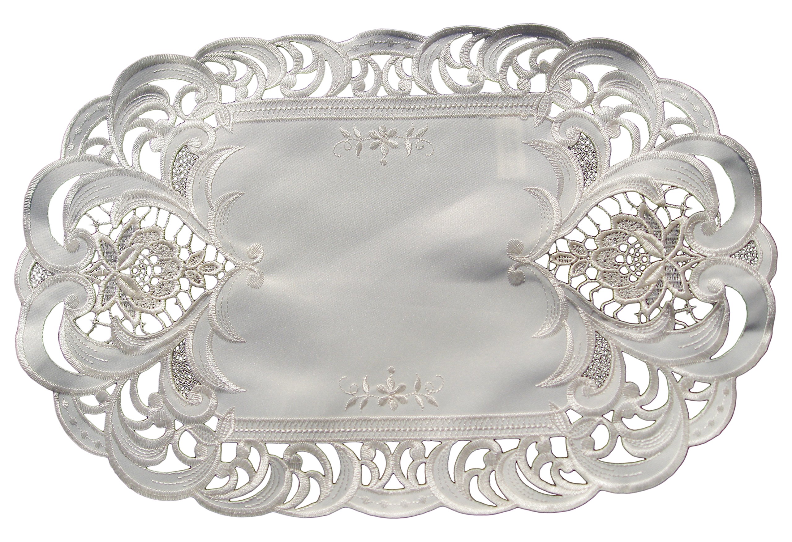 SAINTY H7889/1-(12x65) Ivory Elegance Table Runner, 12" x 65", Beige