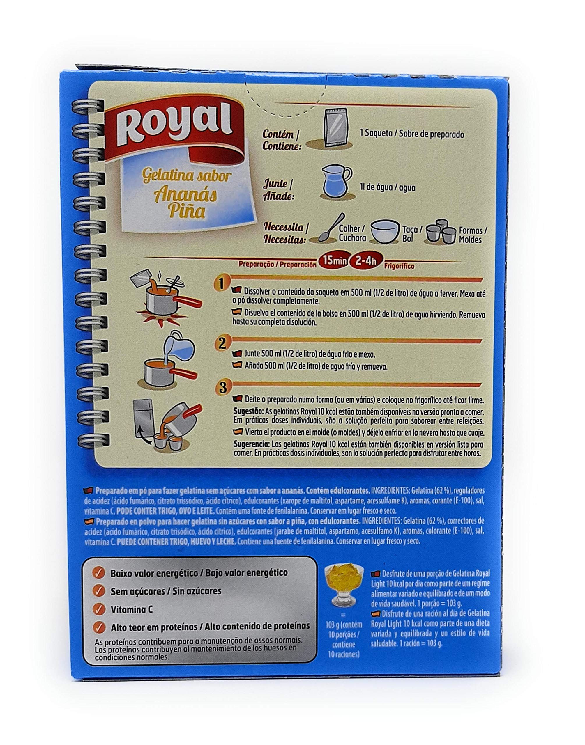 Royal Gelatina sabor Pina Light 1 L