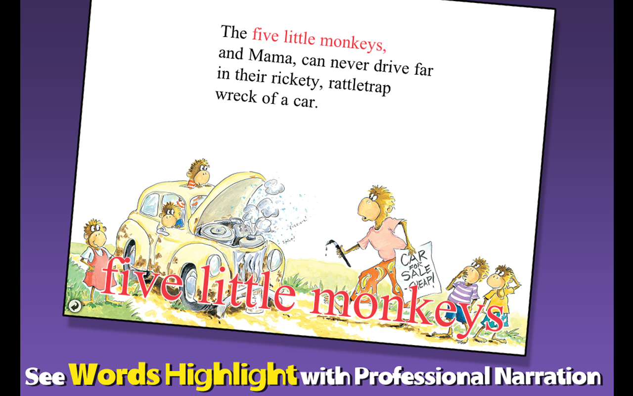 Five Little Monkeys Wash the Car - App on Amazon Appstore
