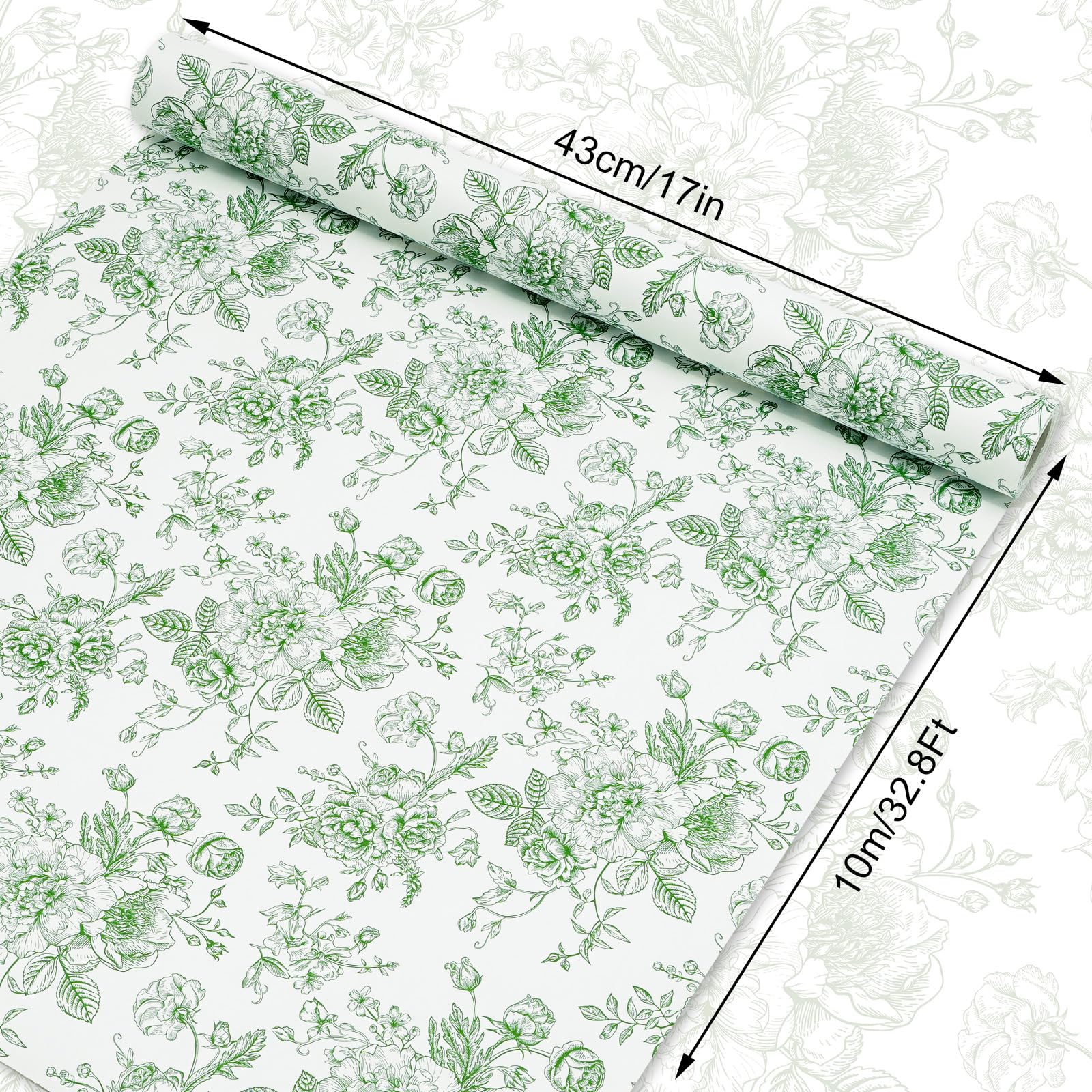Amazon.com: JarThenaAMCS Floral Wrapping Paper Mini Roll