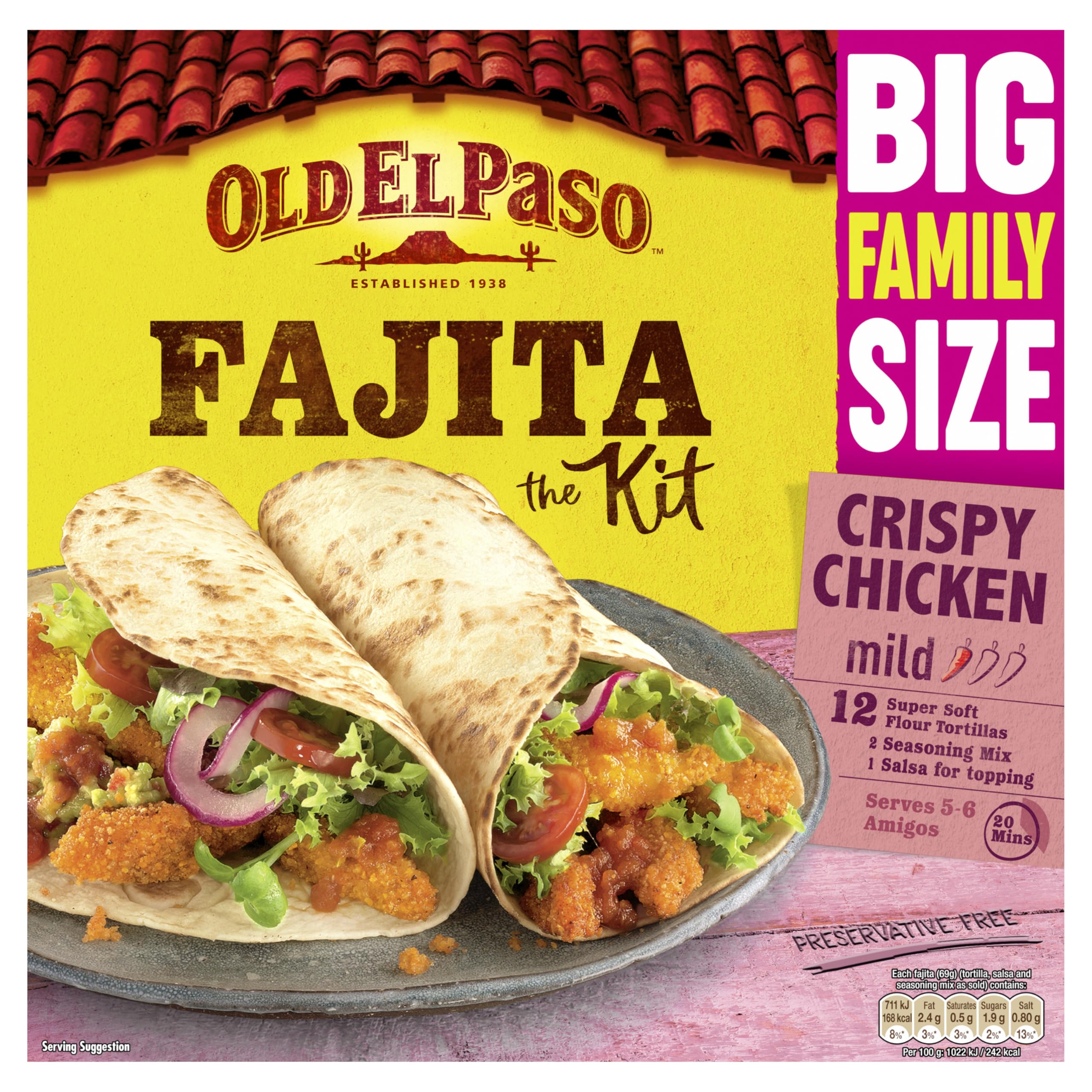 Old El Paso Crispy Chicken Family Kit 835g