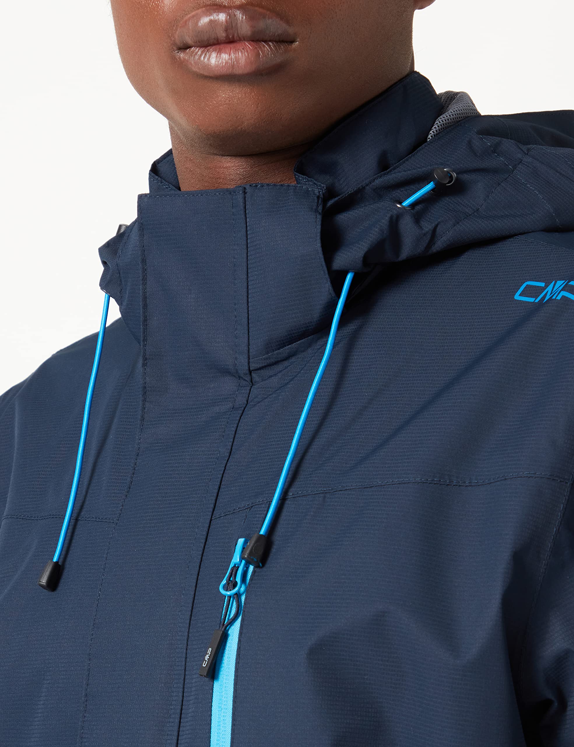 CMP - Chaqueta impermeable con capucha desmontable para hombre
