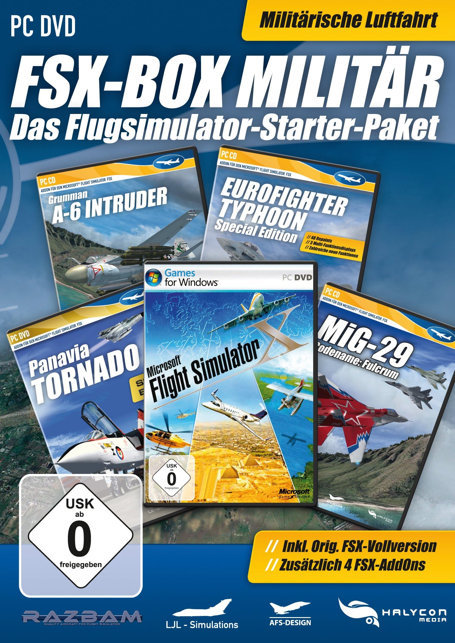 Flight Simulator X Box Militär [German Version]