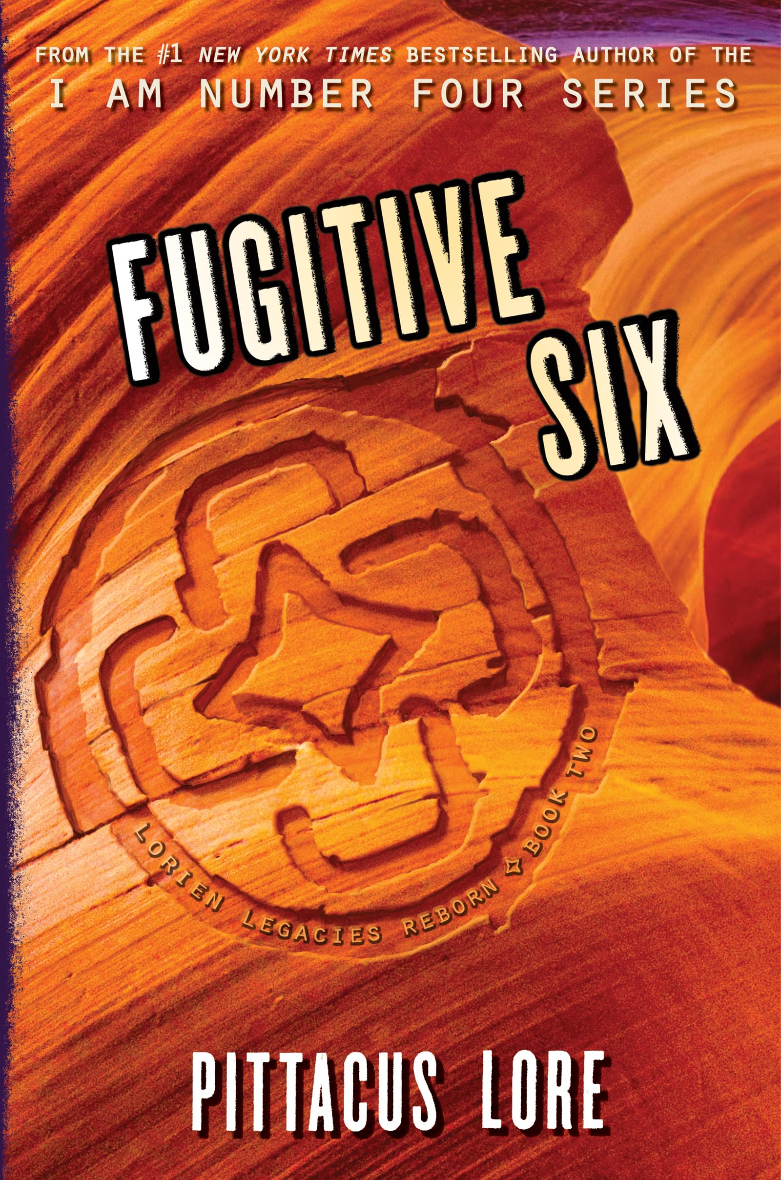 Cover of Fugitive Six: The Electrifying YA Sequel Where Teens with Alien Powers Fight a Secret Conspiracy in the Lorien Legacies Universe (Lorien Legacies Reborn, 2)