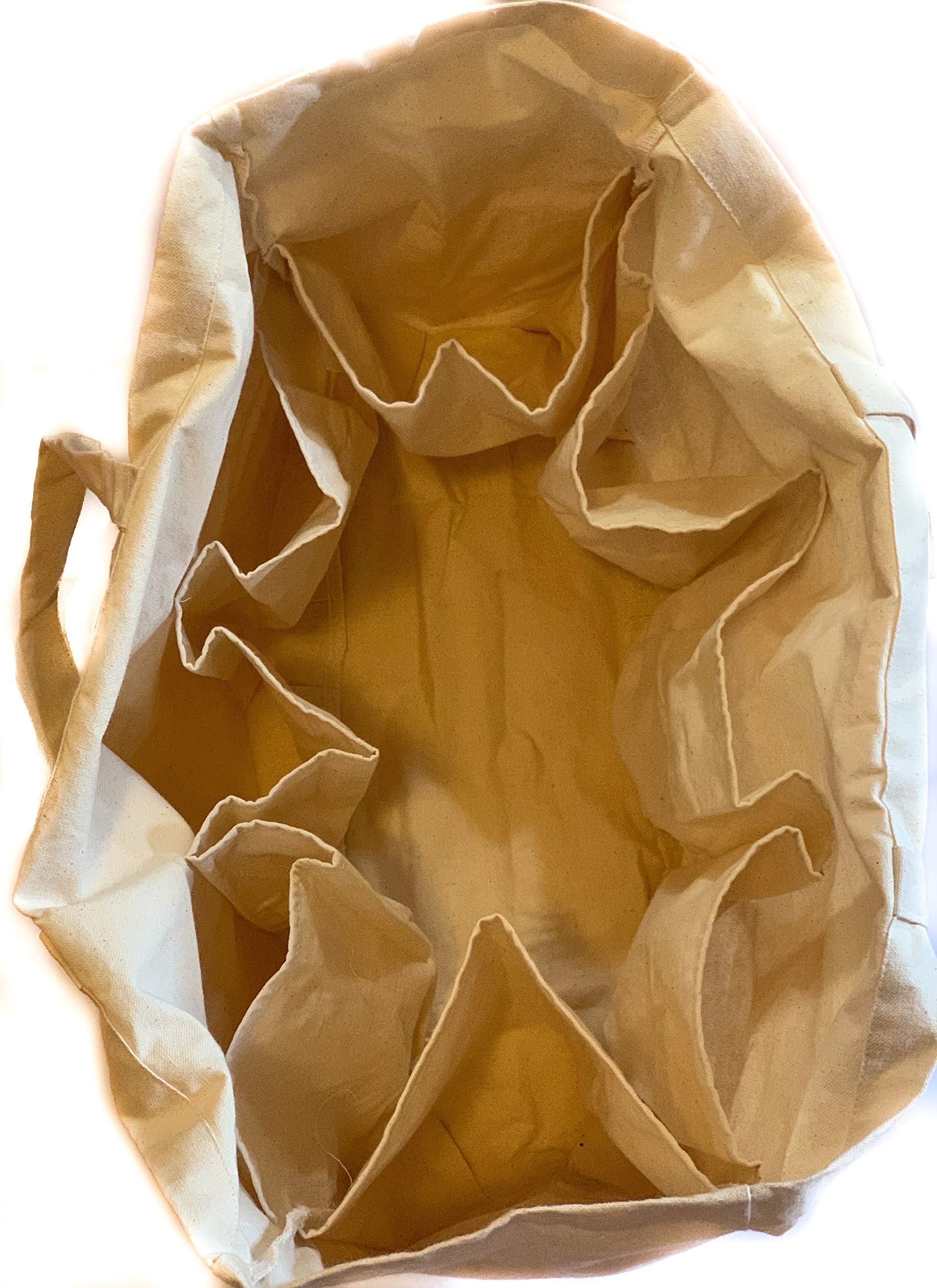 canvas tote with compartments