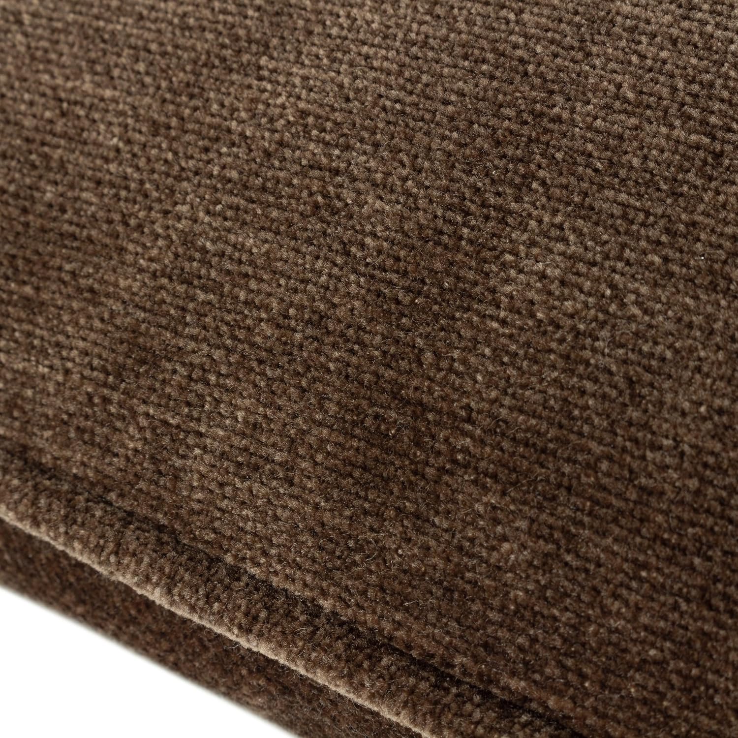 Yard Heavy Chenille Reversible Throw Pillow Cover (50cm x 50cm) (Brown)