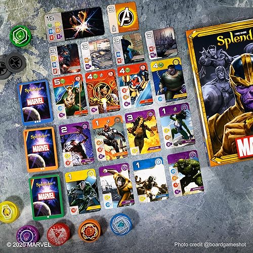 Miniatura 5 de Asmodee Marvel Splendor - Juego de mesa unir héroes y gemas en una aventura de estrategia épica, juego familiar para niños y adultos, a partir de 10