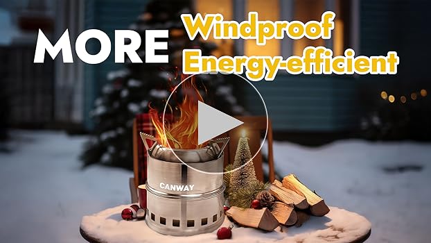 バーベキュー・調理用品 INDIANHANGER MINIMALWORKS Amazon.com: CANWAY Portable Camping Stove Mini Wood Burning