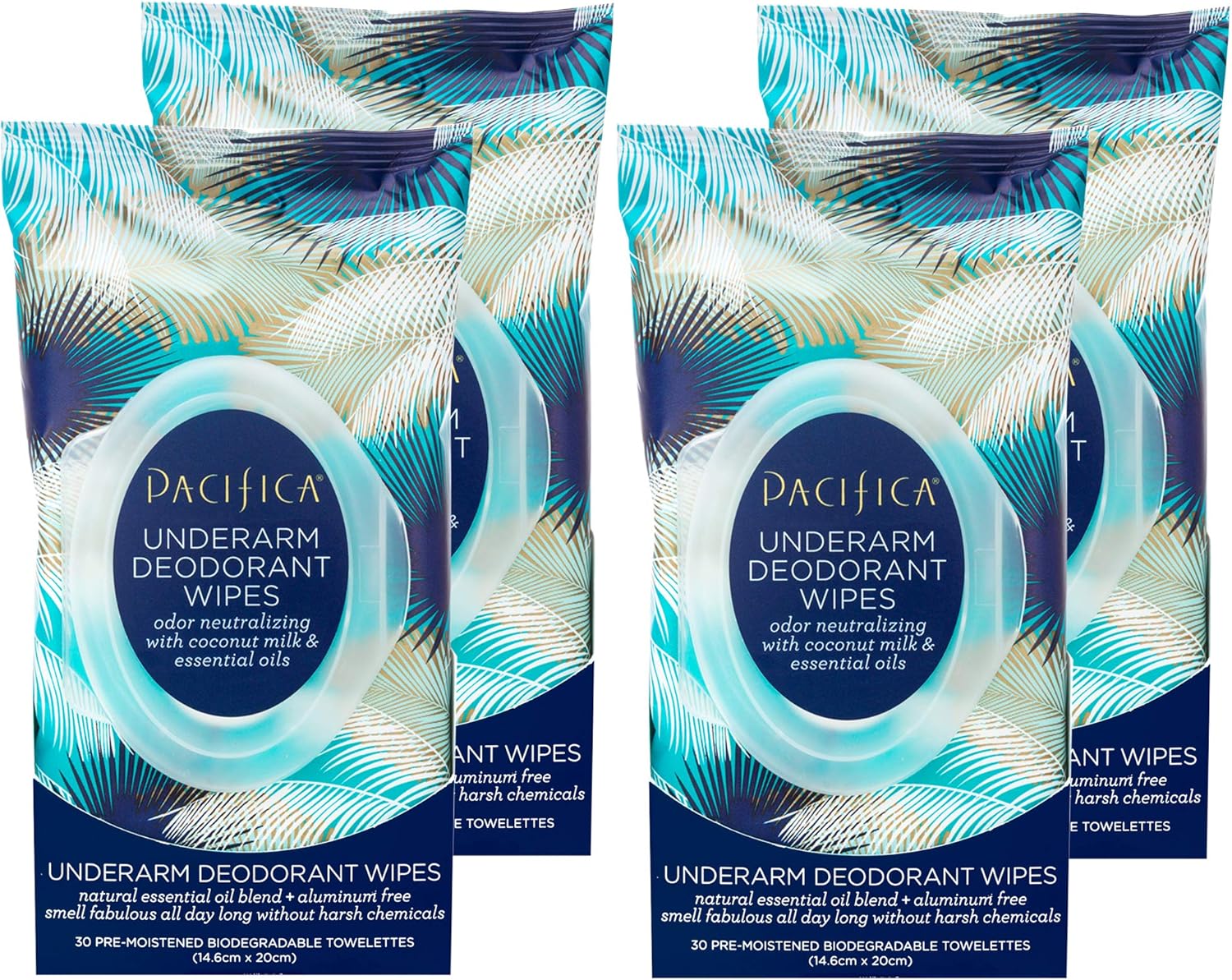 Pacifica Beauty Underarm Deodorant Wipes, Coconut Milk & Essential Oils, 240 Count Amazon.ca