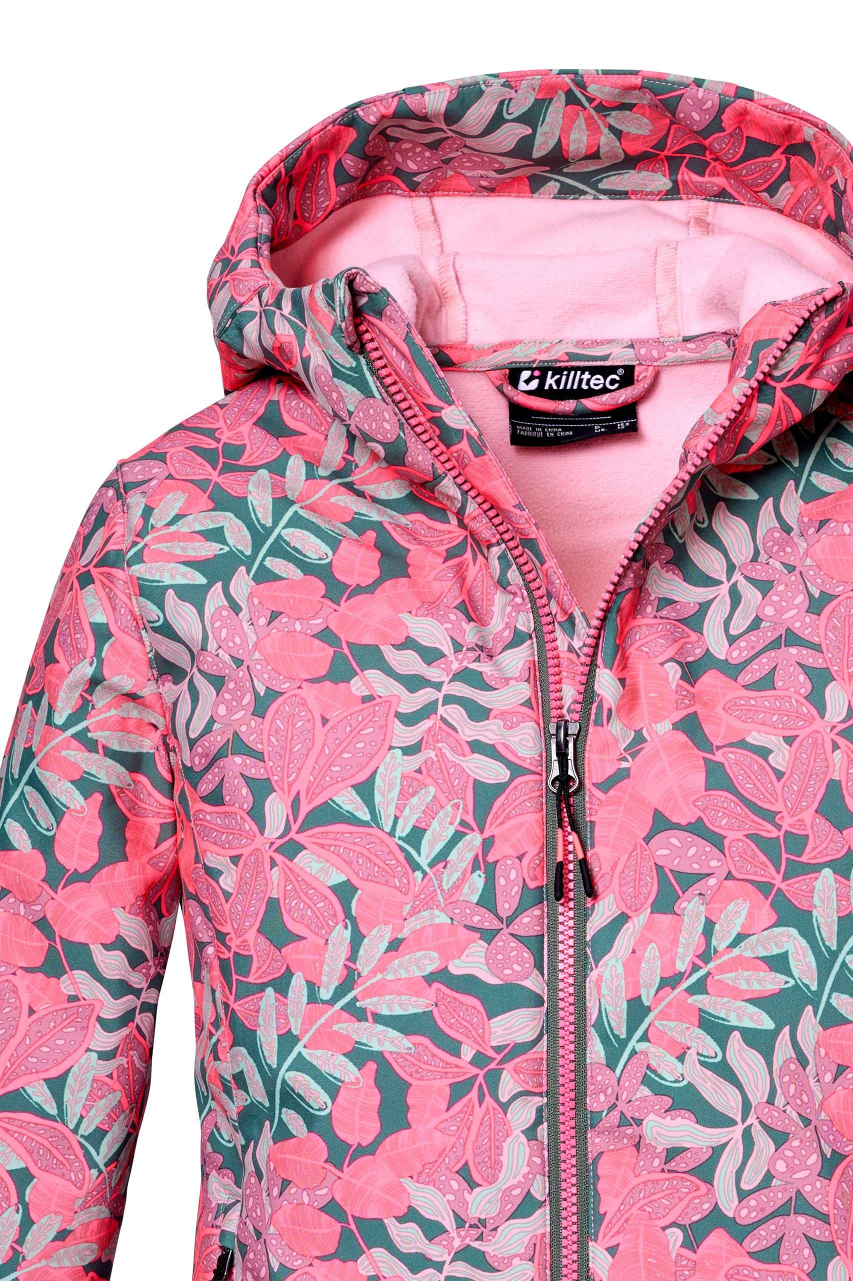 Killtec Kos 135 Grls Sftshll Jckt Giacca softshell/giacca outdoor con cappuccio Bambine e ragazze