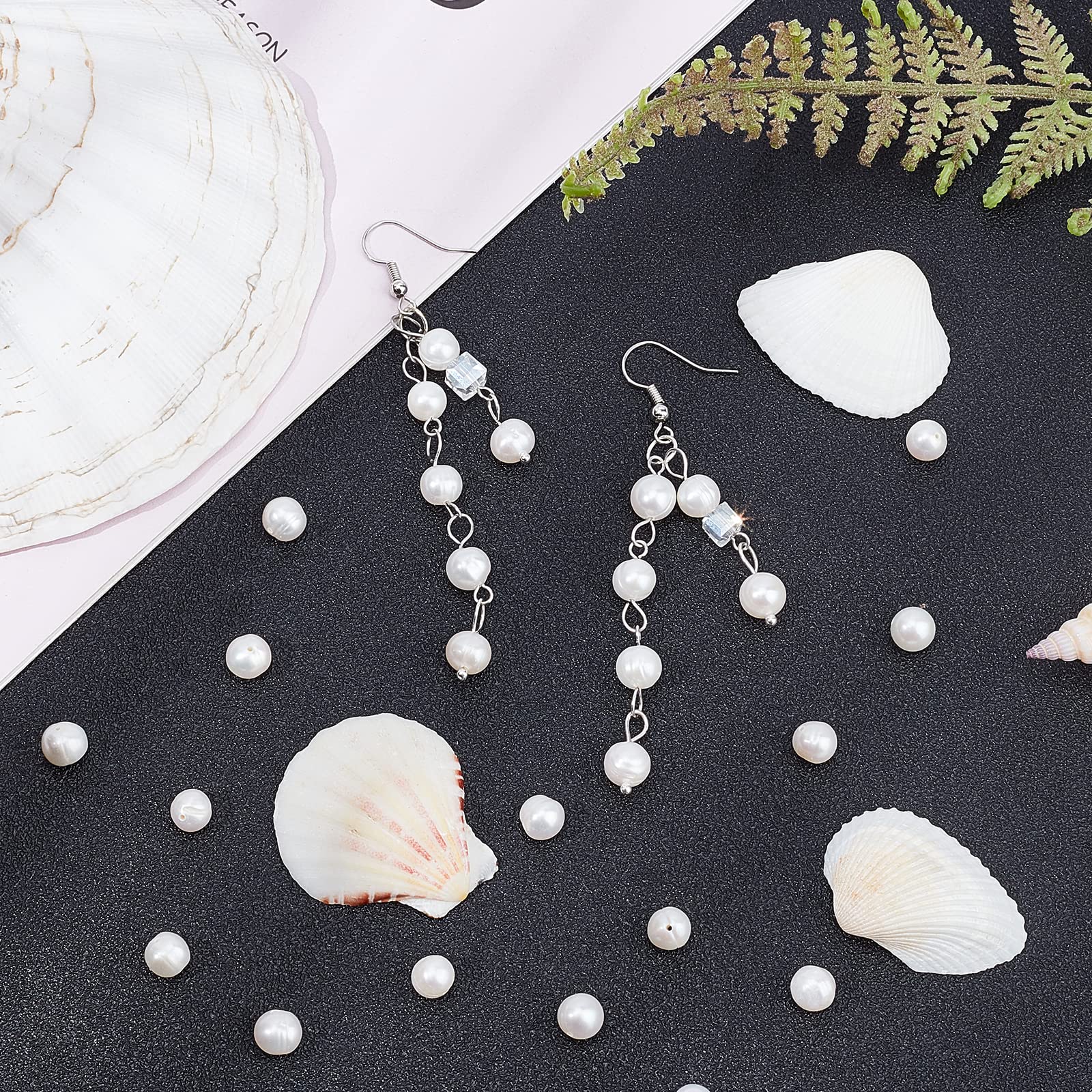 1 Filo Di Perle In Pietra Lavica Naturale NBEADS, 47 Perle Circa, 8-8,5 Mm, Per Gioielli Fai Da Te, Bracciali E Collane, 39 Cm