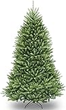 National Tree Company Dunhill - Árbol de Navidad Artificial Completo, Incluye Soporte, Abeto Verde, Alto de 6 pies (182,88 cm)