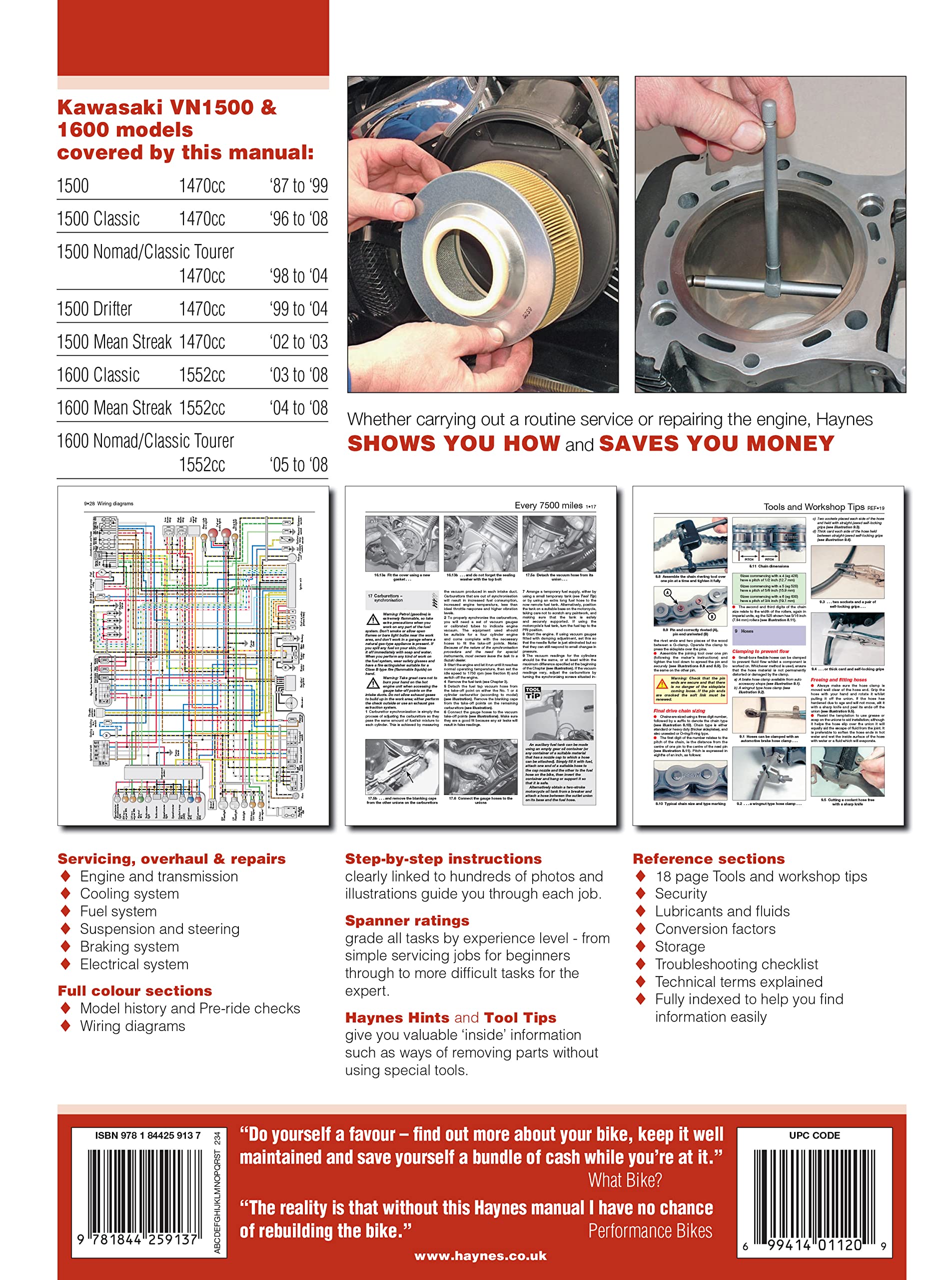 Kawasaki Vulcan 1500/1600, '87-'08 (Haynes Powersport) - Image 2