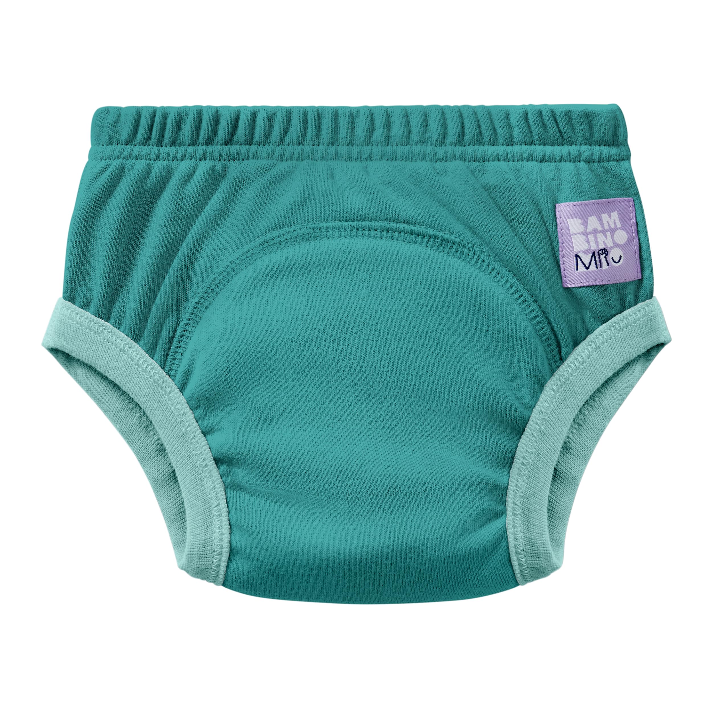 Bambino Mio Reusable Potty Training Pants for Boys and Girls - (Age 2-3 Years) Teal, Reusable Cotton Underwear for Toddlers