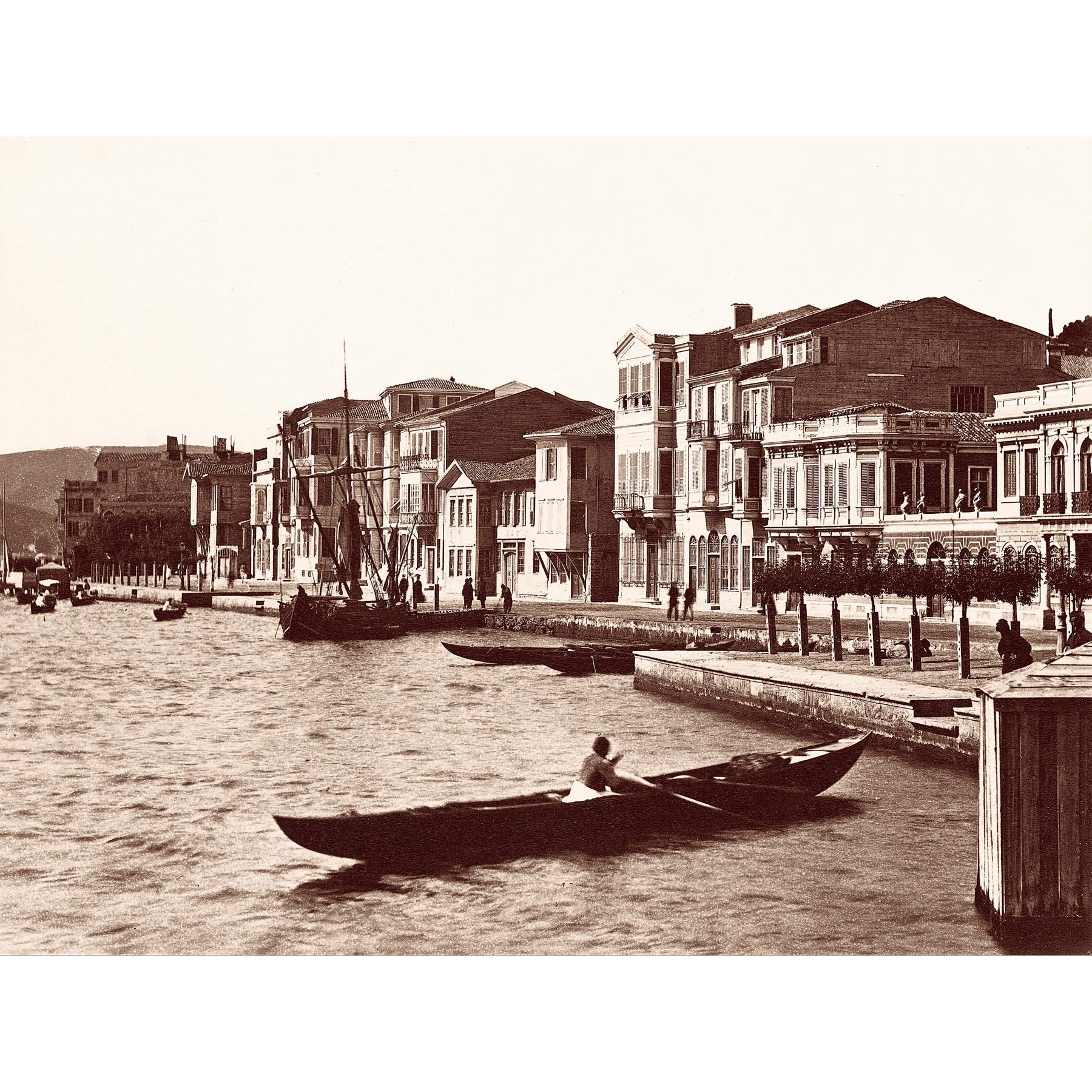 Pascal Sebah Buyukdere Waterfront Large Wall Art Print Canvas Premium Poster Mural