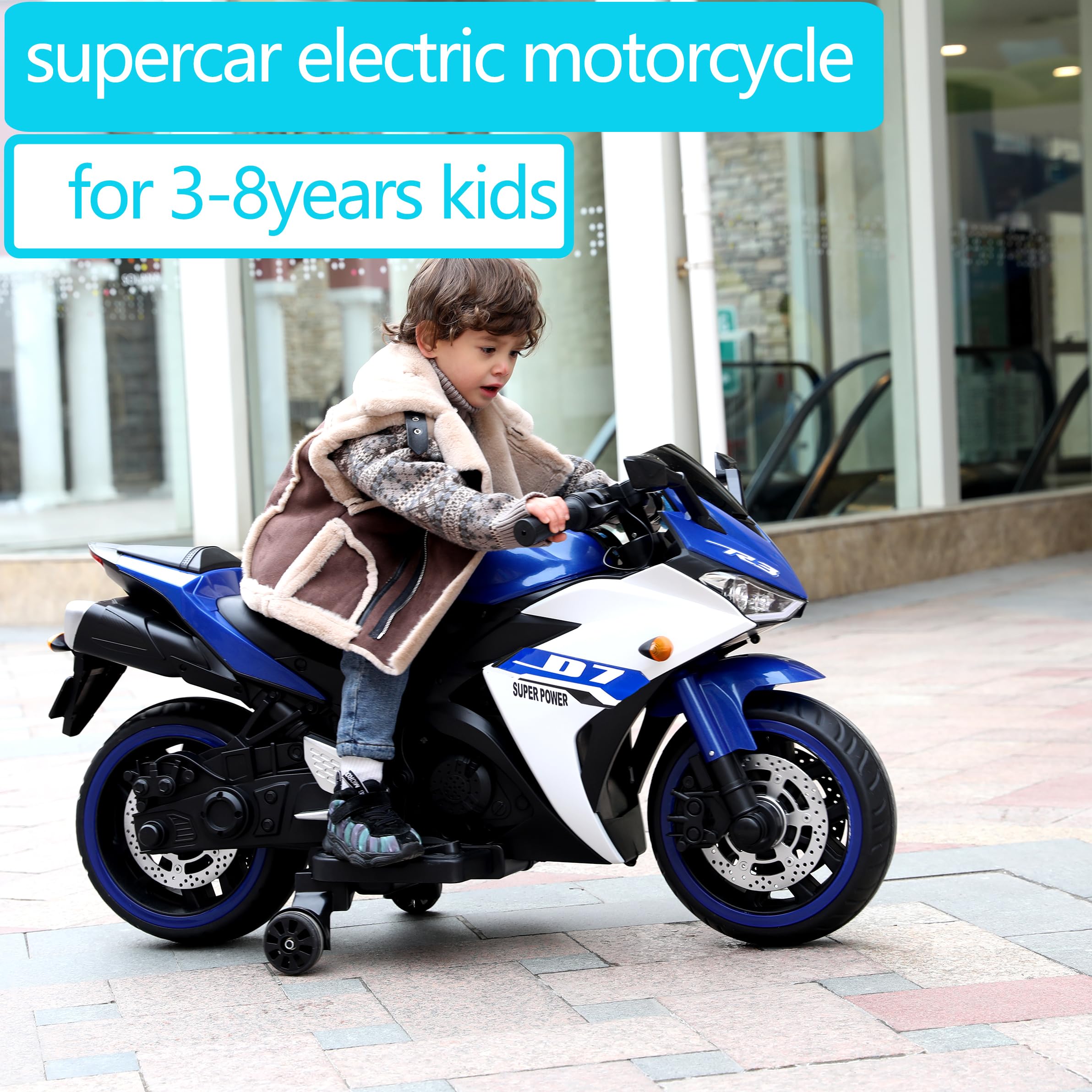 Moto Eléctrica Para Niños BabyCoches Beker 300W – Cross Con Neumático De 12″ Hasta 60 Kg Y Velocidad Ajustable