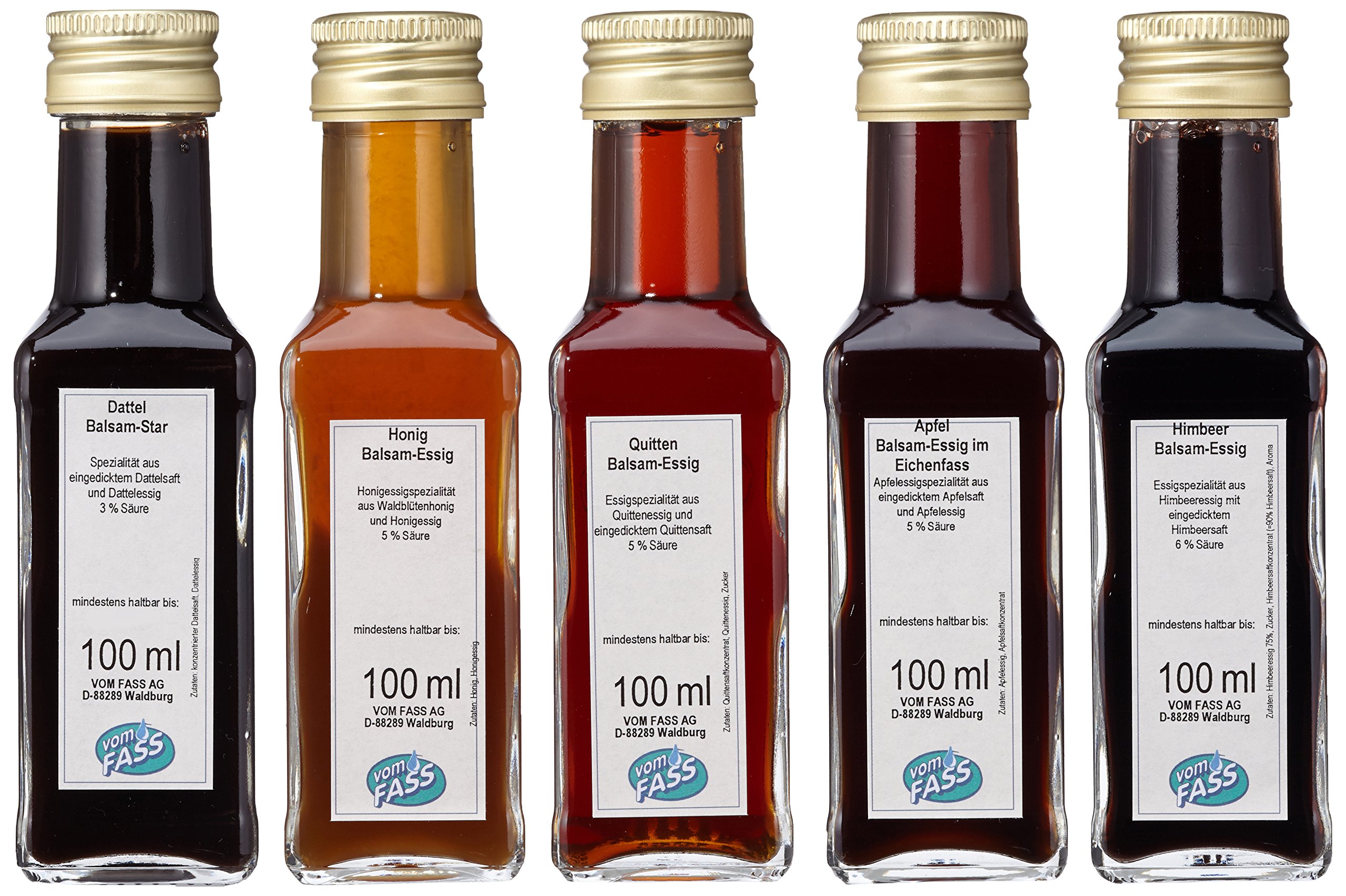 Vom Fass Geschenkset " Essig Erlebnis", (5 x 100 ml)