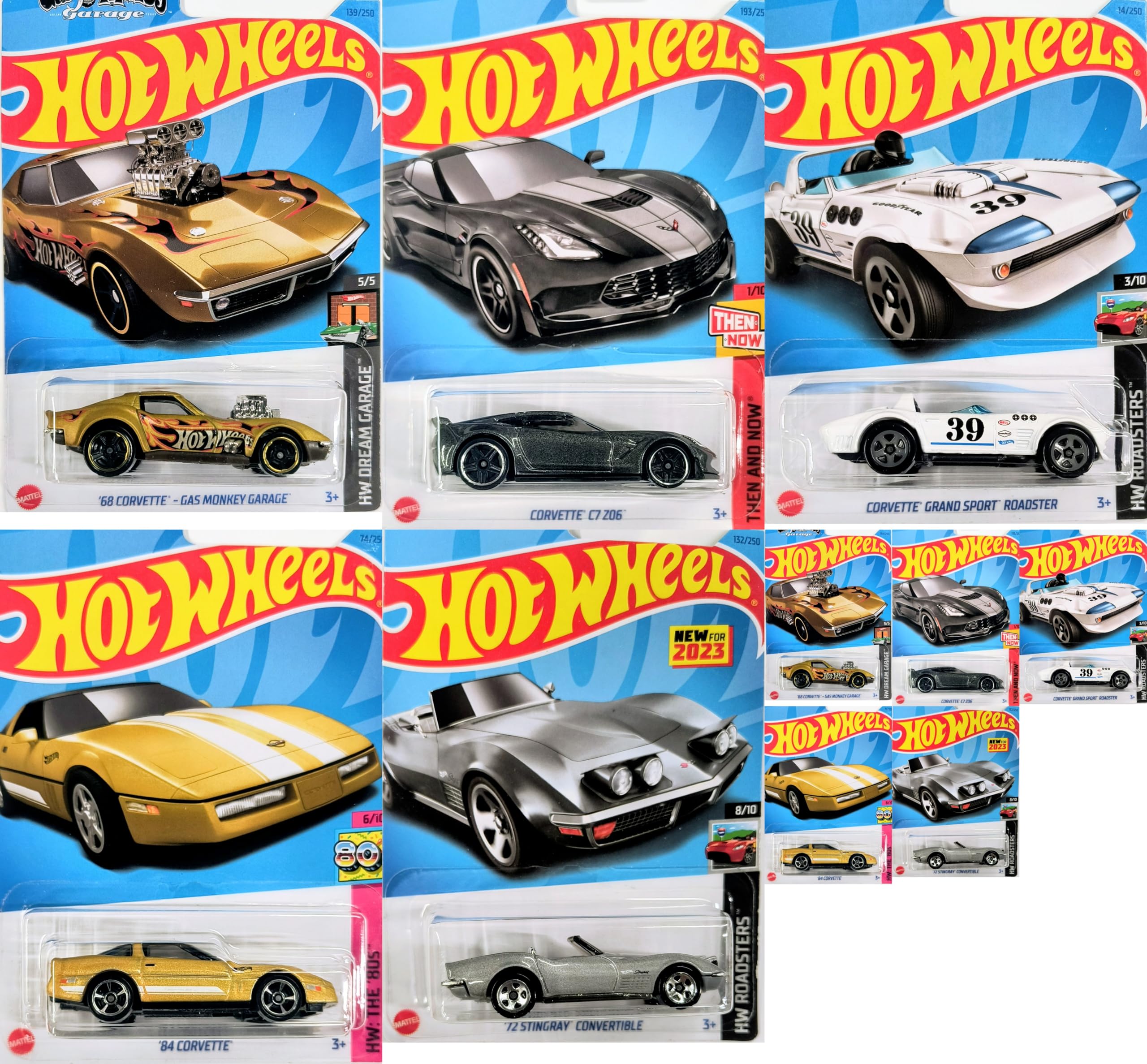 Amazon.co.jp: Hot Wheels Corvette 5 Car Bundle Set Version 3 : Hobbies