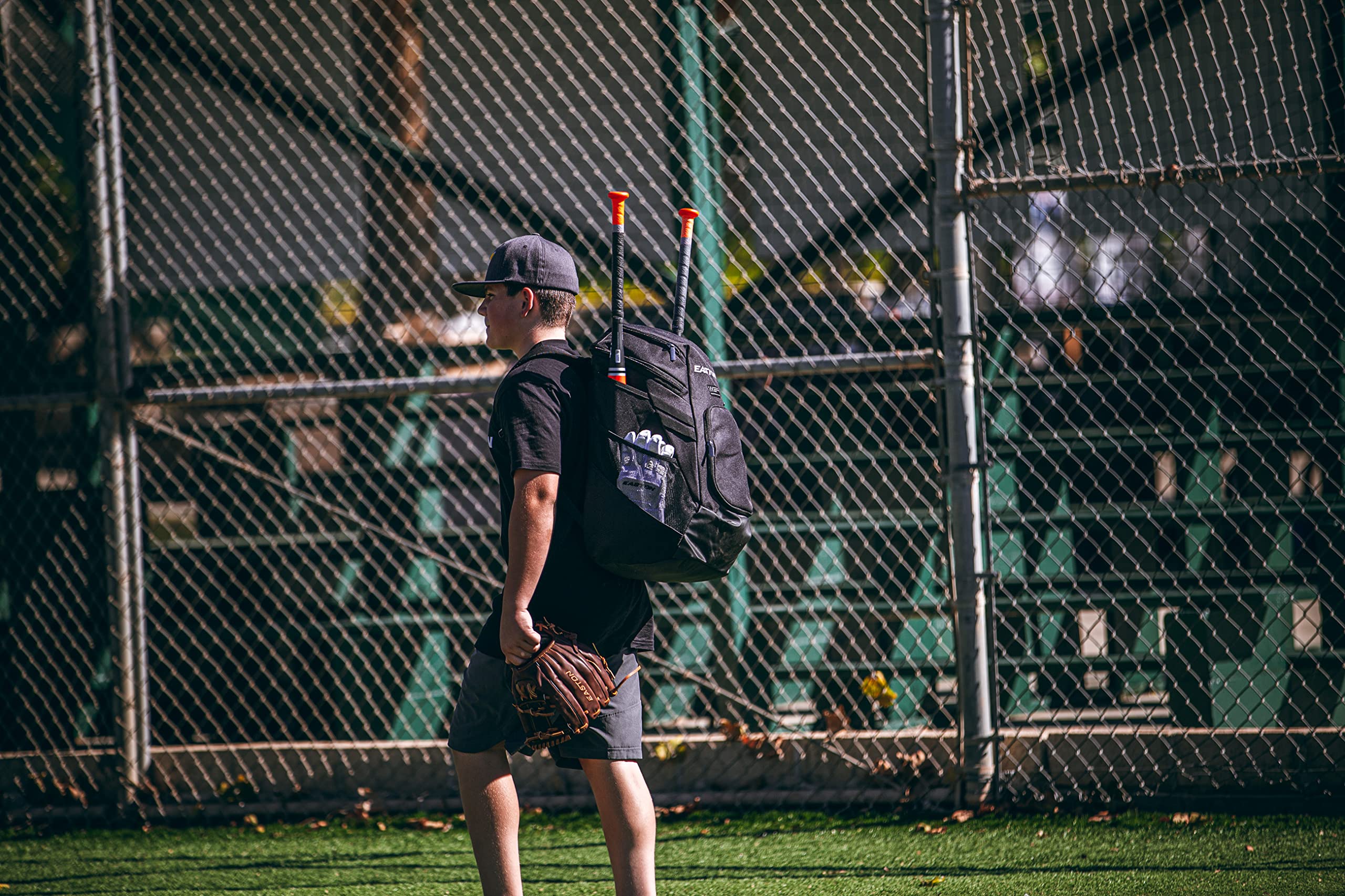 Sac à Dos Easton Noir Rembourré Pour équipement De Baseball – Poche Intérieure Pour Chauve-souris
