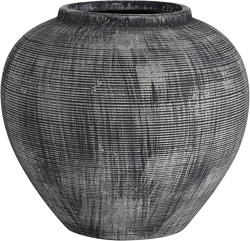 Miniatura 5 de McGinn - Jarrón decorativo de 9 pulgadas de ancho, color negro antiguo Studio 55D