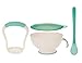 Nuby Garden Fresh Mash 'N' Feed 4 Piece Baby Preparation & Feeding System - Aqua