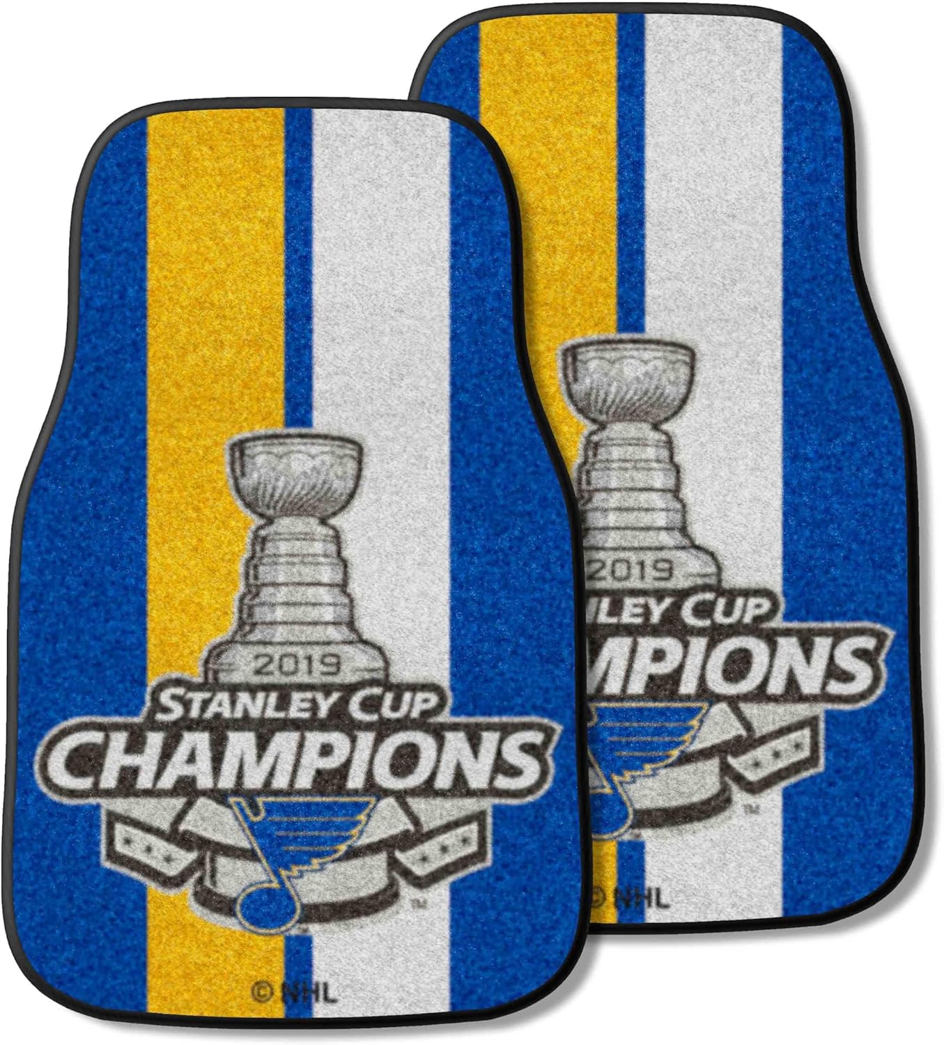 FANMATS NHL Unisex-Adult Front Carpet Car Mat Set - 2 Pieces