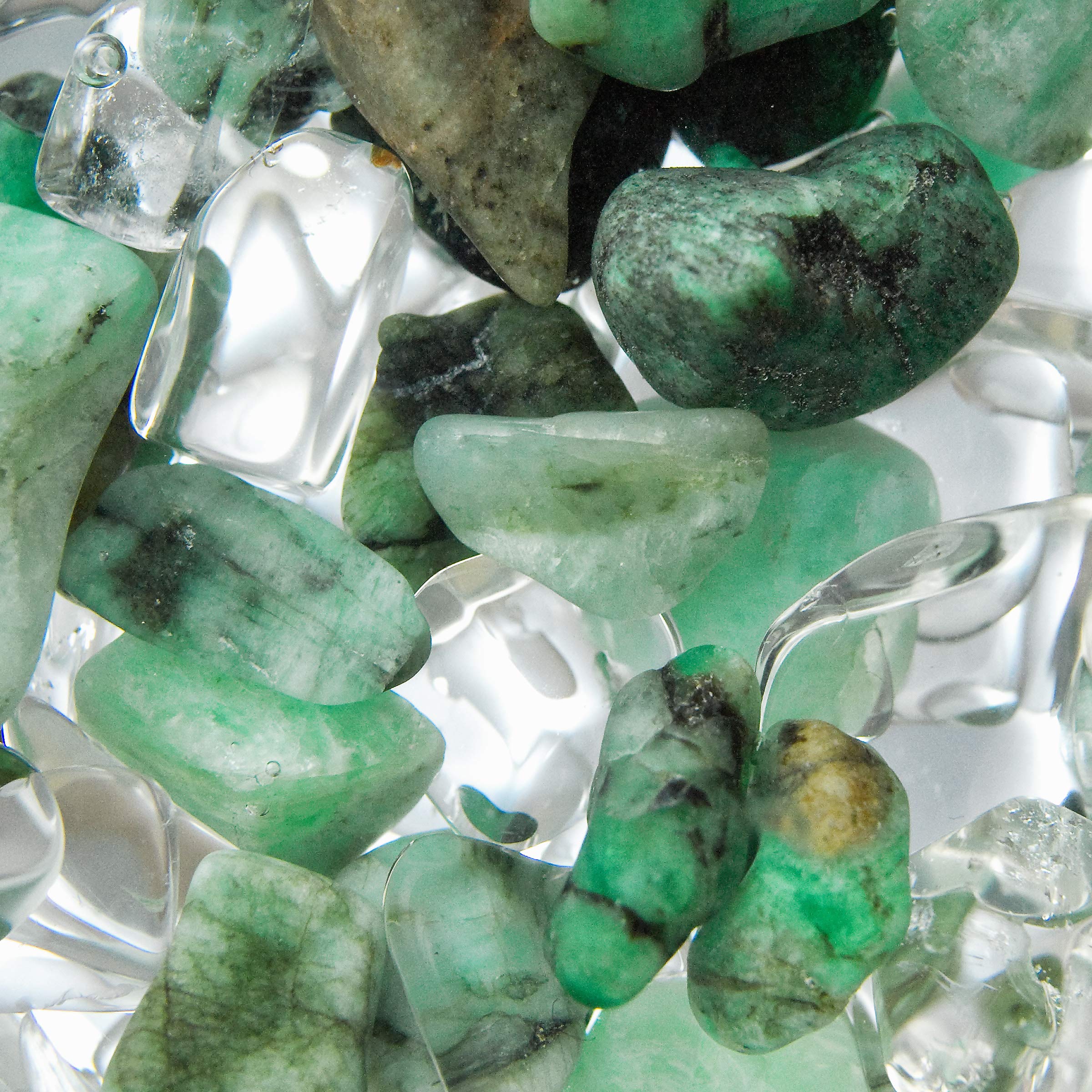 VitaJuwel Edelsteinstab "Regeneration" (Smaragd - Bergkristall)
