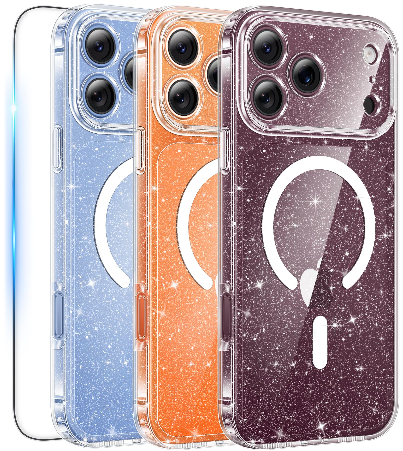 FNTCASE for iPhone 18 Pro Max Case / 17 Pro Max Clear Case Fit for Magsafe | Screen Protector, Military Grade Drop Protection, Slim Magnetic Phone Cases, Shockproof Bumper, Transparent Cell Cover