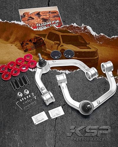 Miniatura 8 de KSP F-150 Brazo de control superior de aluminio para kits de elevación de nivelación de 2-4 pulgadas, brazos de control forjados ajustables