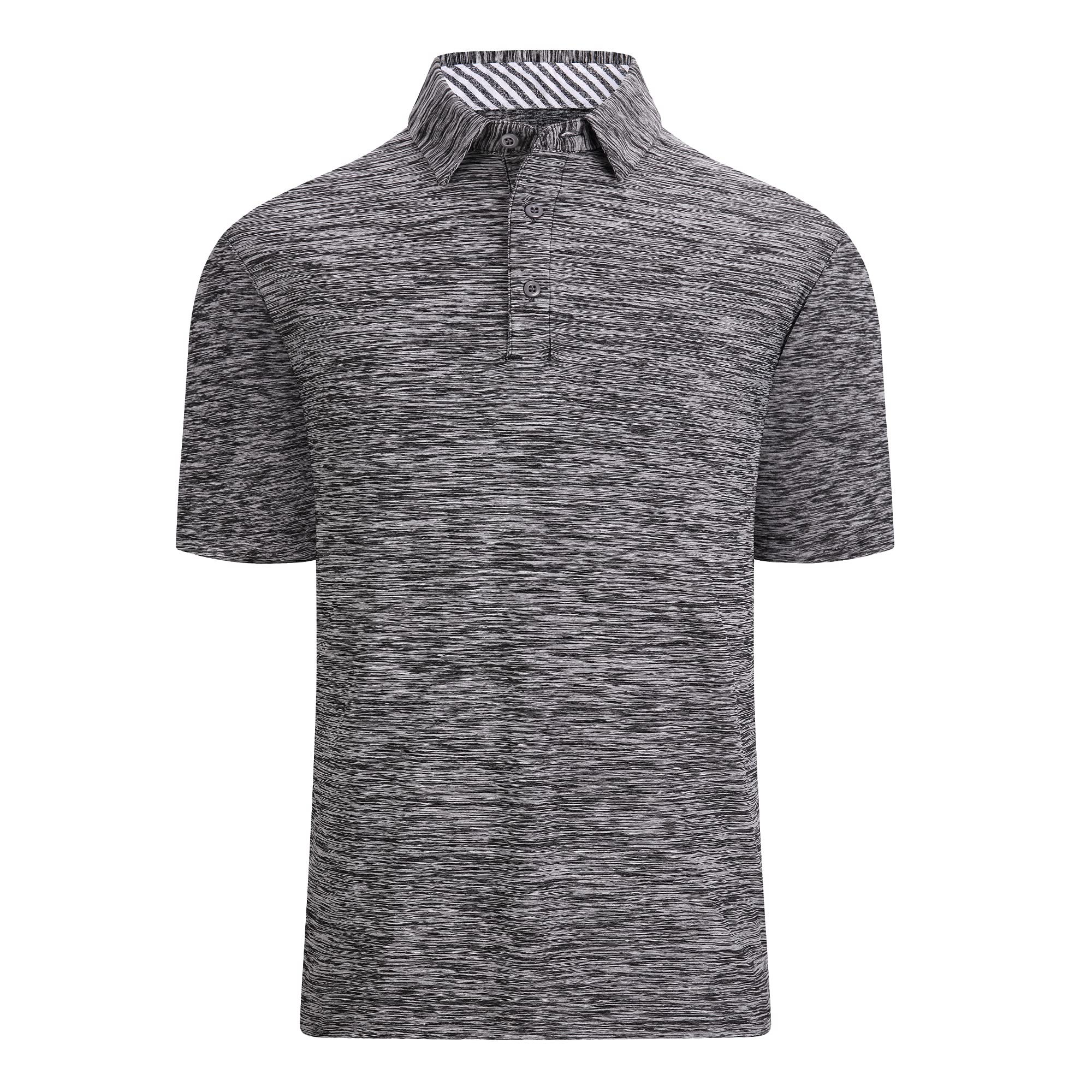 Damipow Premium Golf Shirts for Men Dry Fit Performance Polo Short Sleeve Collared Shirt