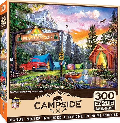 Miniatura 1 de MasterPieces Rompecabezas EZ Grip de 300 piezas - Pine Valley Camp - 18 x 24 pulgadas