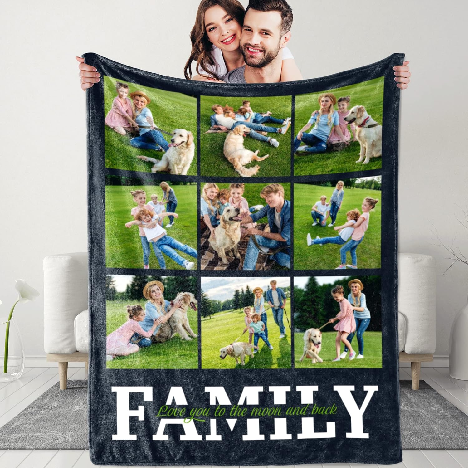 DIYKST Custom Blankets with Photos and Text Customized 9