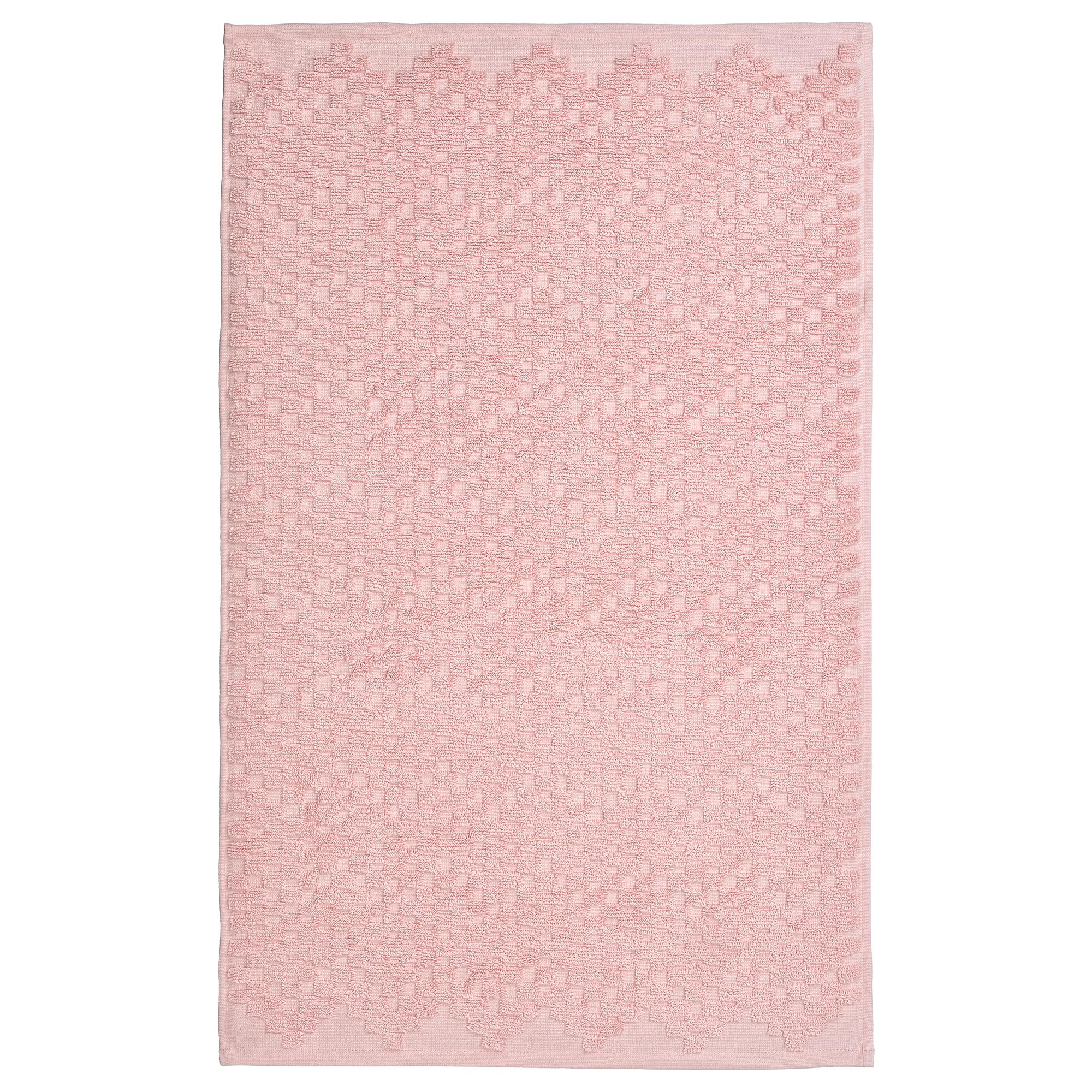 Tapis de bain absorbant FJÄLLKATTFOT rose pâle 50x80cm