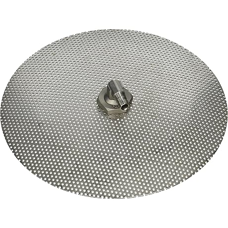 Stainless Steel Domed False Bottom for Home Brewing and Wine Making (9")