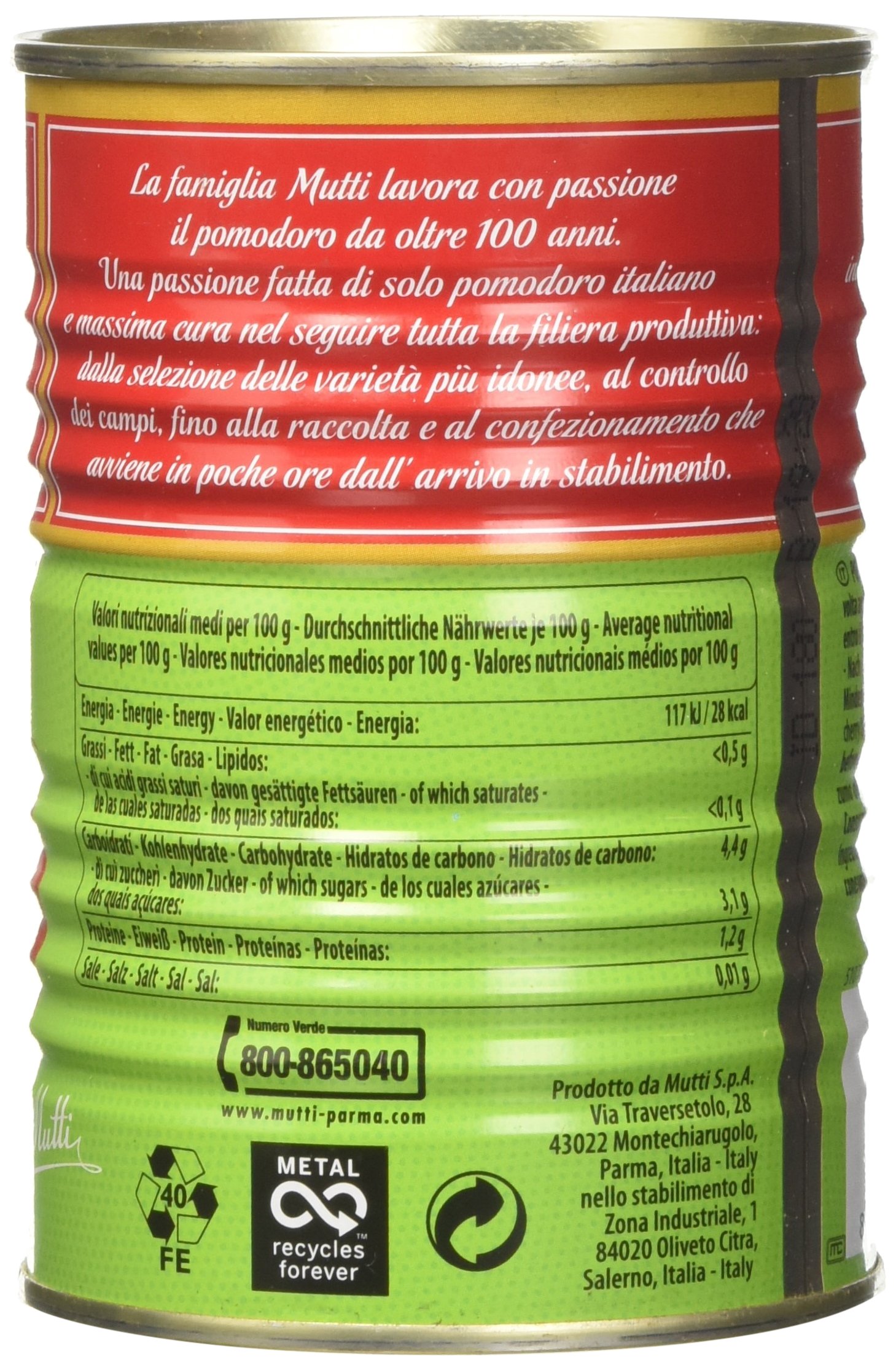 Mutti Pomodorini Ciliegini - 24 Lattine da 400g
