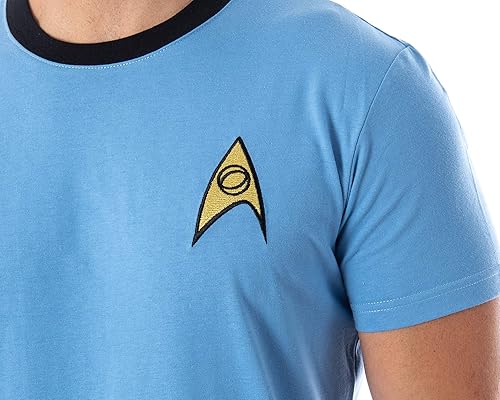 Miniatura 2 de Star Trek The Original Series - Camiseta de manga corta para hombre, uniforme TOS, capitán Kirk, Spock