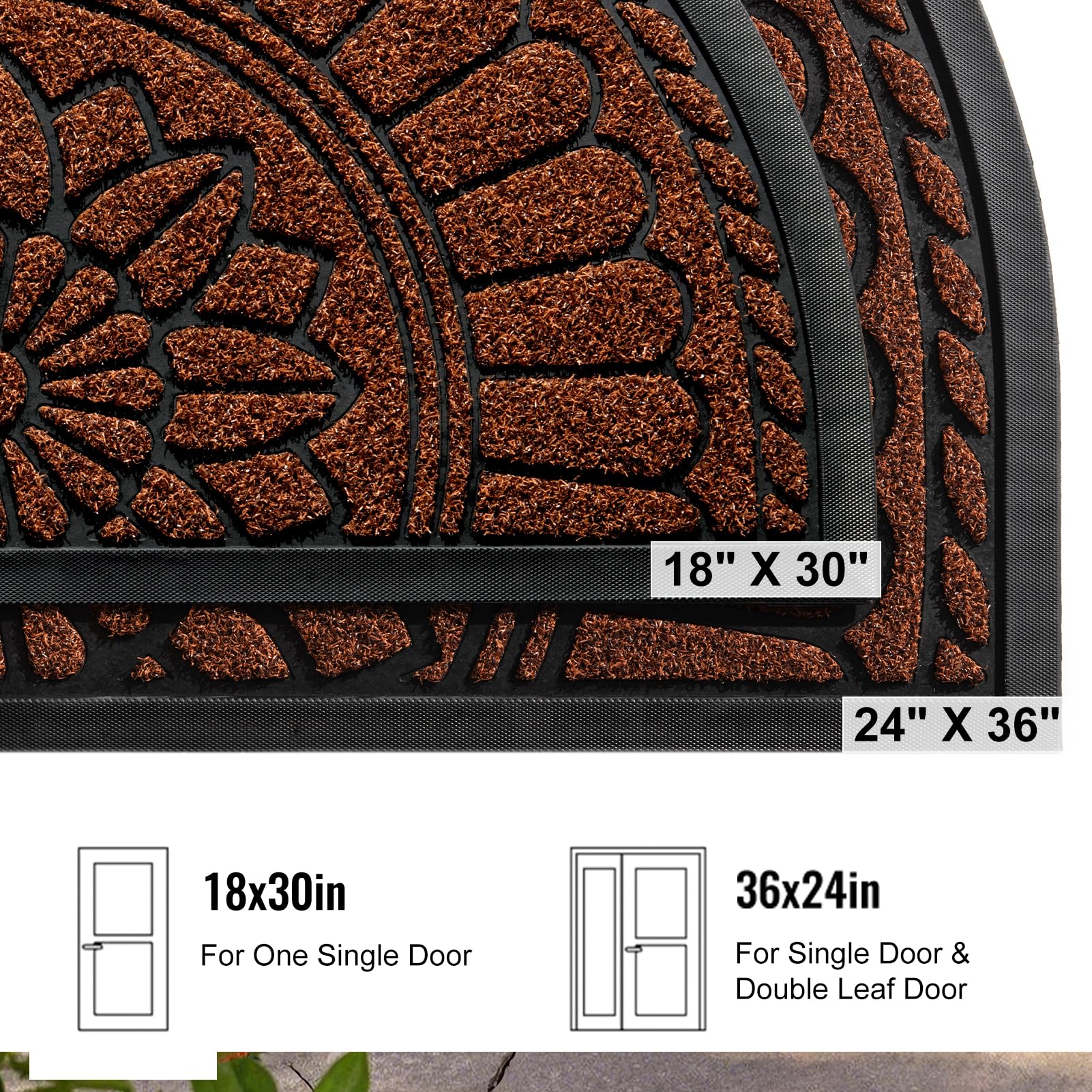 Amazon.com : Mibao Front Door Mat Indoor Outdoor Entrance  display picture 1