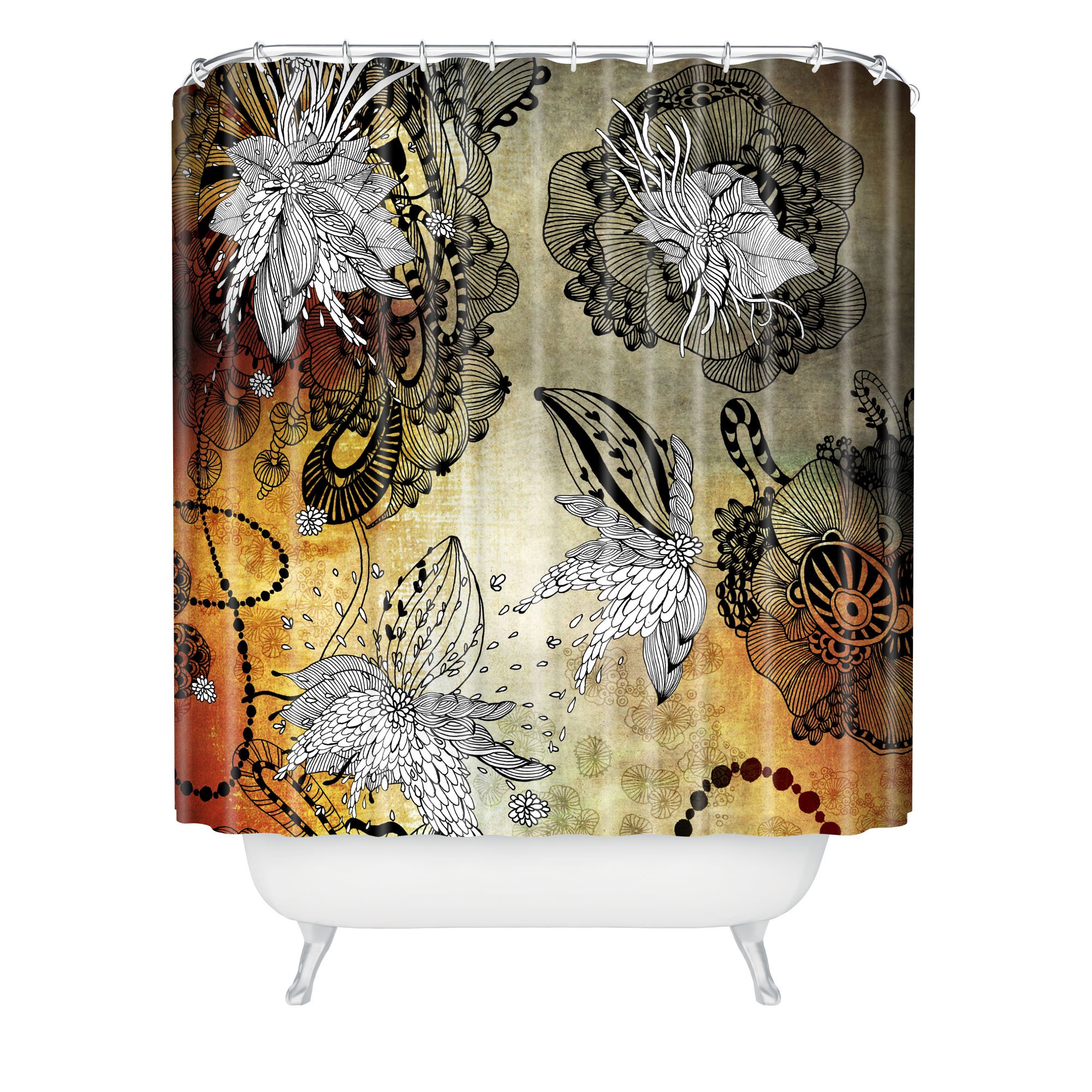 Deny Designs Iveta Abolina Nightplay Shower Curtain, 69 x 72