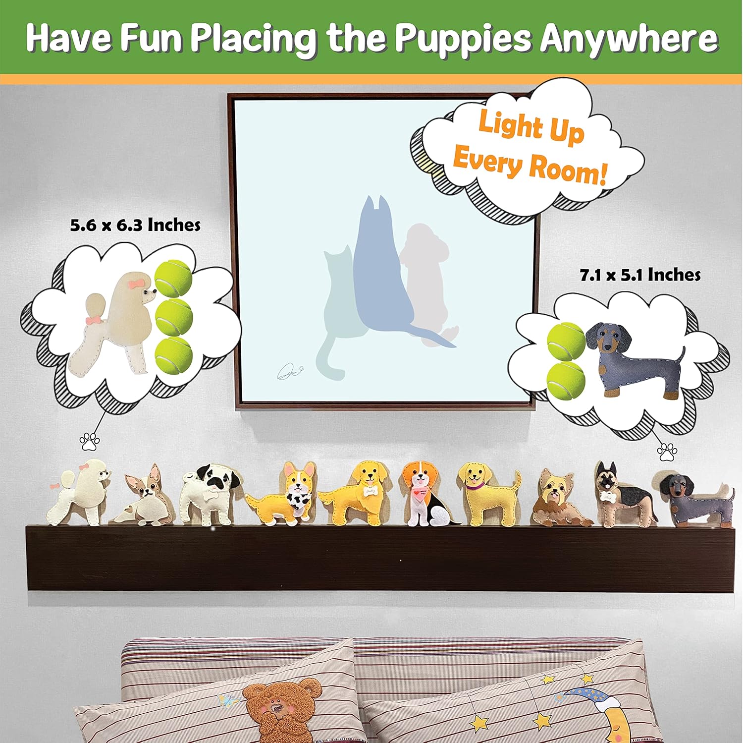 Feltcolor Puppy Craft Kit for Kids – DIY Crafting and Sewing Set Dog Stuffed Animal Felt Plushie for Girls and Boys Educational Beginners Sewing Set, Learn to Sew Kit 7-12 : Toys & Games