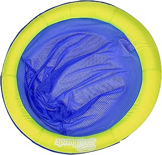 SwimWays Spring Float Papasan - Mesh Float for Pool or Lake - Lime/Dark Blue - coolthings.us