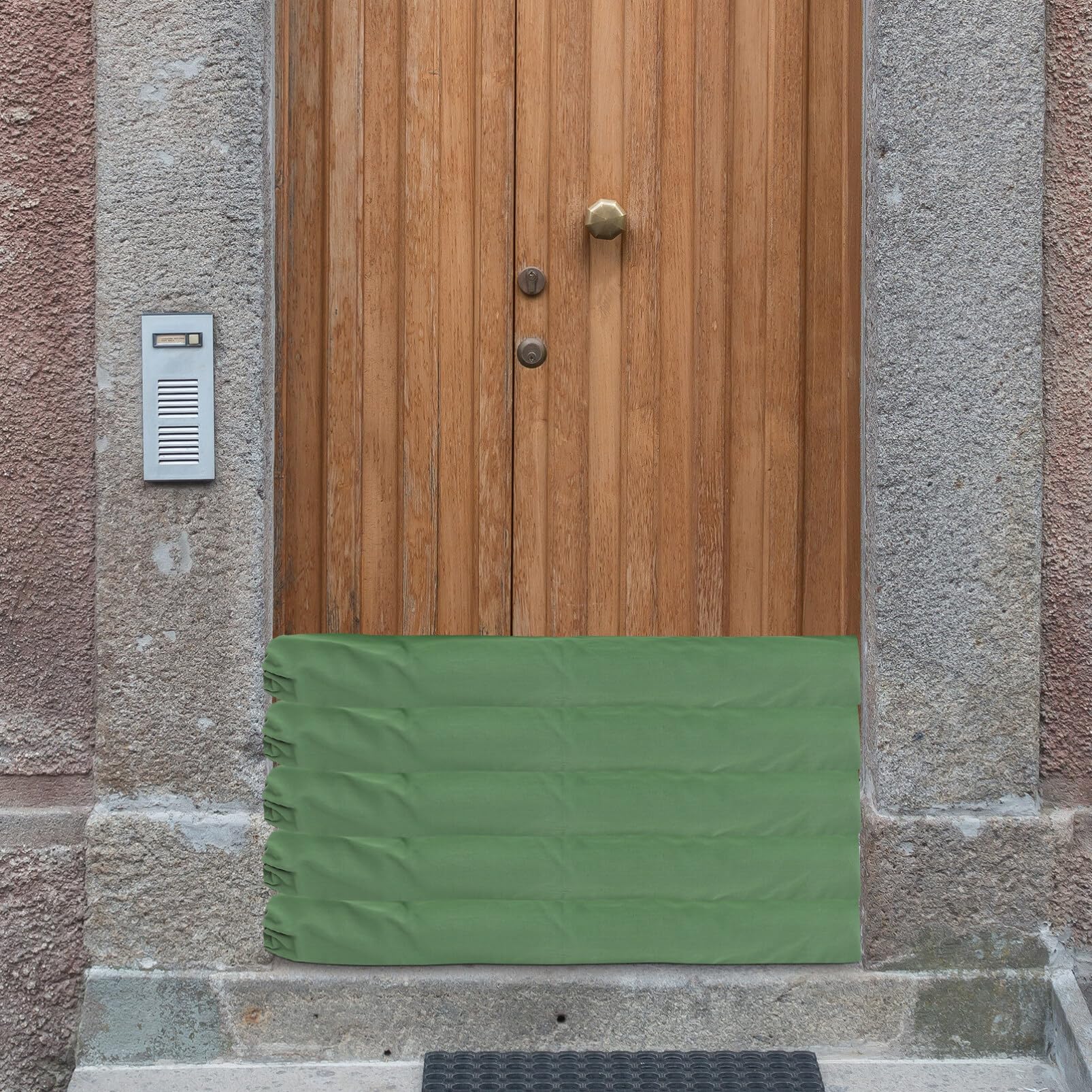 Housoutil De Sable Anti-Inondation Réutilisable en Toile Robuste 47.24" X 7.48" Barrière d'eau Extérieure pour Portes Garage Et sous-Sol